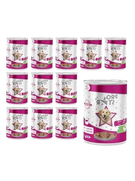 Yetişkin Köpekler İçin Biftekli Yaş Mama 400 Gr x 12 Adet ürün görseli 1