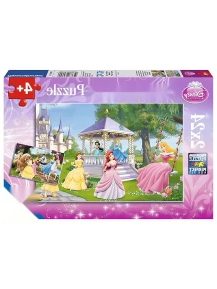 Büyülü Prensesler Temalı 48 Parça Puzzle - Eğlenceli ve Kaliteli ürün görseli 1