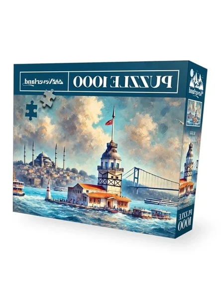 Kız Kulesi Temalı 1000 Parça Puzzle ürün görseli 1
