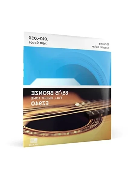Yüksek Kaliteli 12 Telli Akustik Gitar Tel Seti ürün görseli 1