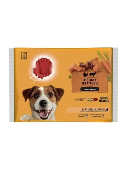 Etli Seçenekler Yaş Mama, 4'lü Poşet Paket, 400 g ürün görseli 1