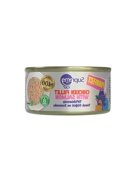 Tahılsız Yavru Kediler İçin Yüksek Proteinli Tavuk ve Somonlu Yaş Mama 70 gr ürün görseli 1