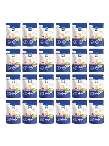 Düşük Tahıllı Yavru Kedi için Tavuklu Yaş Mama 85 Gr (24 Adet) ürün görseli 1