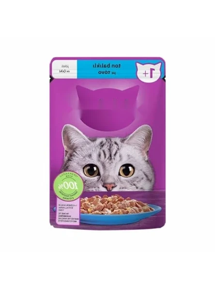 Ton Balıklı Yaş Kedi Maması, 85 G Tekli Paket ürün görseli 1