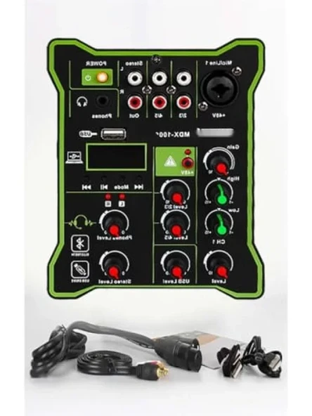 Stüdyo Kayıt İçin Ses Kartlı Mixer - 48V Phantom Power ürün görseli 1