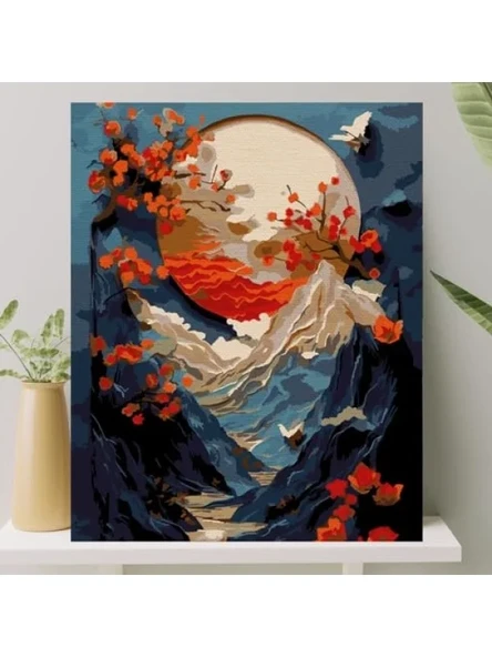 Sayılarla Boyama Tuval Seti, Fırça ve Boya Dahil, 40x50 CM ürün görseli 1