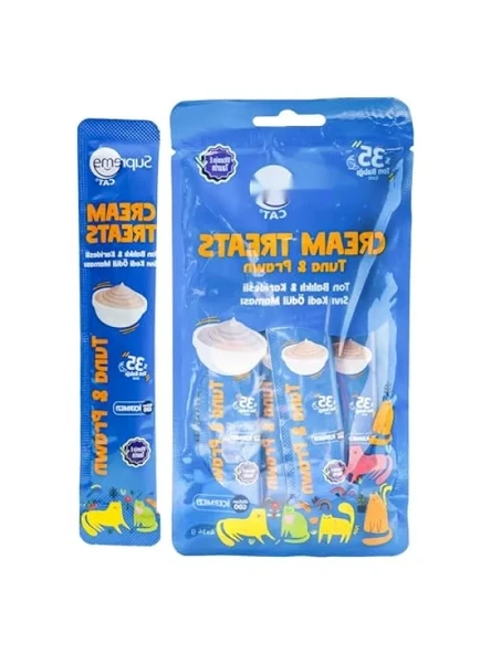Sıvı Kedi Ödül Maması - Ton Balıklı ve Karidesli 4 x 14 gr ürün görseli 1