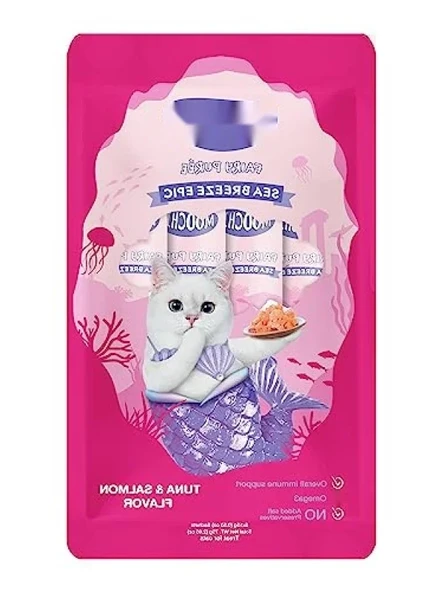 Lezzetli Ton-Somon Sıvı Kedi Ödülü 5x15 gr ürün görseli 1