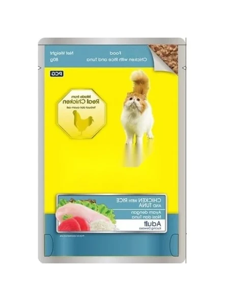 Tavuk, Pirinç ve Ton Balıklı Mama, 80 Gr ürün görseli 1