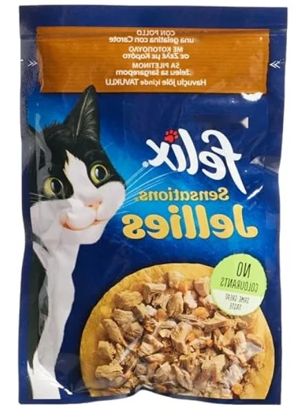 Tavuk ve Havuçlu Yaş Kedi Maması 26 x 85 gr ürün görseli 1