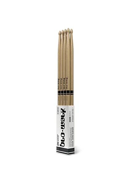 Profesyonel 5A Amerikan Hickory Davul Çubukları, Oval Uç, 4'lü Paket ürün görseli 1