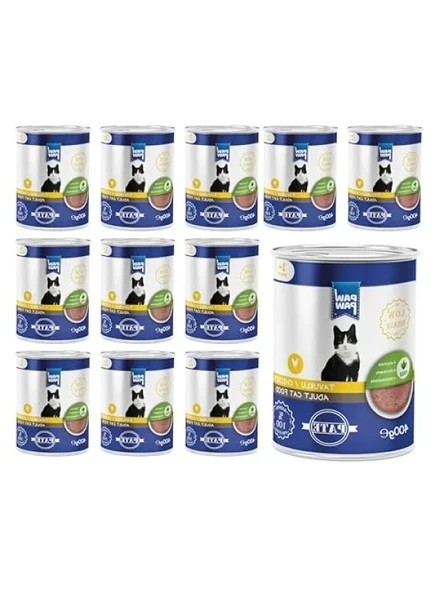 Tavuklu Yetişkin Kedi Pate 400 Gr x 12 Adet ürün görseli 1