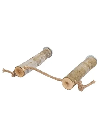 Doğal Ağaç Kuş Tüneği - Ayarlanabilir Boy (17 cm) ürün görseli 1