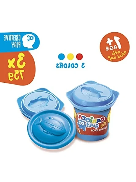 3 Renkli Oyun Hamuru Seti | 75 Gr - Resim 2