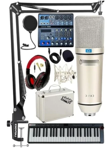 Midi Live Paket - Ses Kartlı Mikser ve MIDI Klavye Seti ürün görseli 1