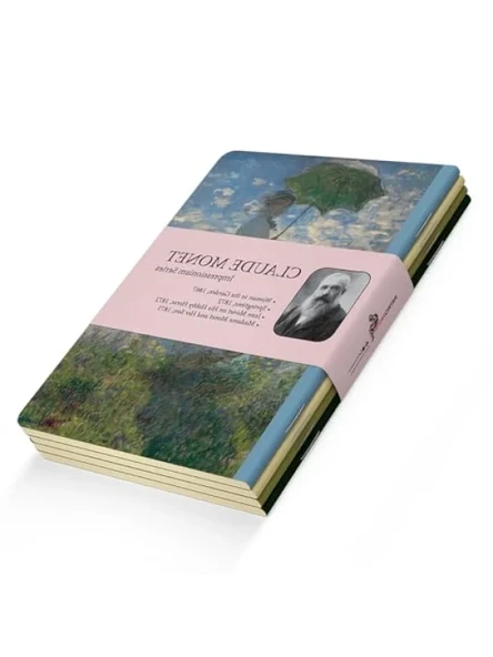 Claude Monet Temalı 4'lü Defter Seti - Çizgisiz, 192 Sayfa ürün görseli 1