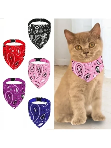 Kedi Boyun Tasması, Pembe, Tokalı, Puantiyeli ürün görseli 1