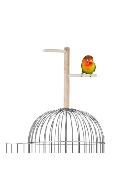 Ağaç Sopalı Kuş Tüneği 23 cm ürün görseli 1