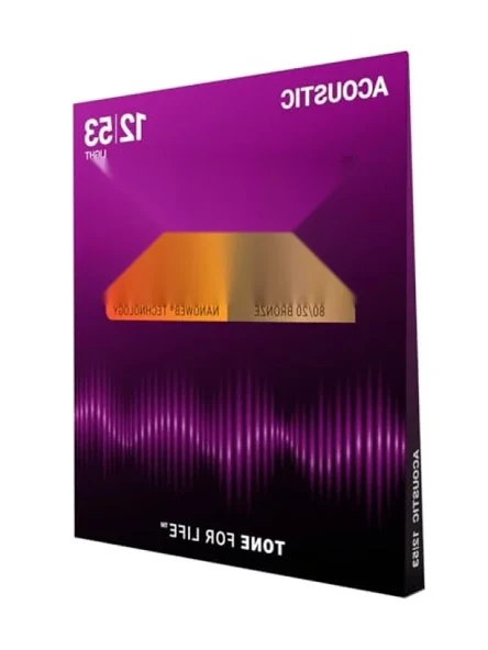 Kaliteli 11052 Nanoweb 80/20 Bronz Akustik Gitar Teli (12-53) ürün görseli 1