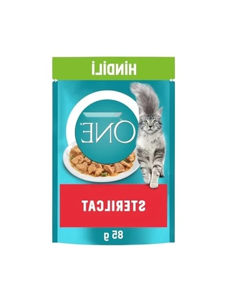 Hindi Etli Kısırlaştırılmış Kediler İçin Yaş Mama - 85 Gr, 26 Adet ürün görseli 1