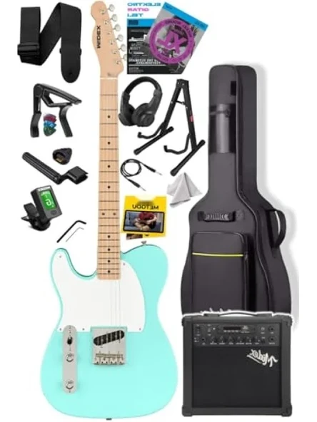 Tele Kasa Elektro Gitar Seti - Maple Klavye, 25W Amfi ürün görseli 1