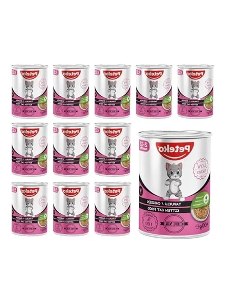 Yavru Kedi için Tavuklu ve Jöleli Yaş Mama 400 gr x 12 Adet ürün görseli 1