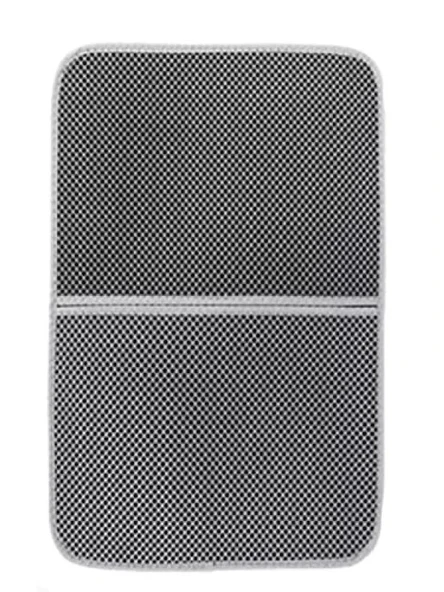 Elekli Kedi Tuvalet Önü Paspası, Katlanabilir, 82 x 60 cm, Gri ürün görseli 1
