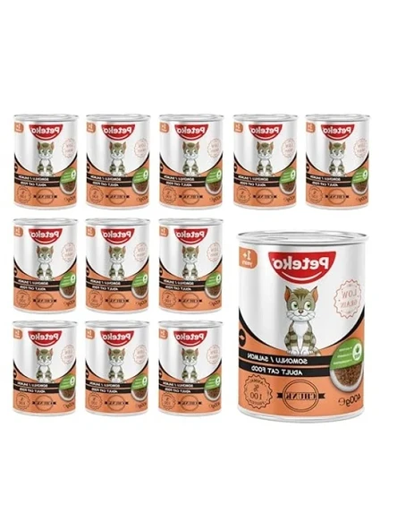 Somonlu ve Jöleli Konserve Kedi Maması - 400 gr x 12 Adet ürün görseli 1