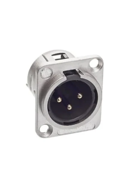 XLR ŞASE Erkek Canon 3 Pinli Konnektör ürün görseli 1
