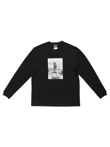 Uzun Kollu Siyah T-Shirt - XXL ürün görseli 1