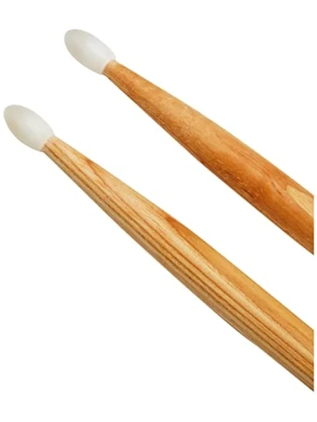 7A Hickory Davul Çubukları - Oval Naylon Uç - Resim 3