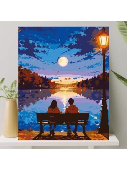 Sayılarla Boyama Tuval Seti - 40x50 CM, Fırça ve Boya Dahil ürün görseli 1