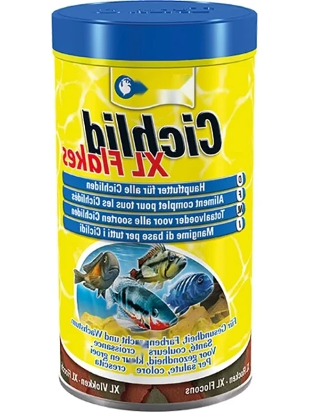 Yüksek Proteinli Cichlid Yem Flakes 500 ml ürün görseli 1