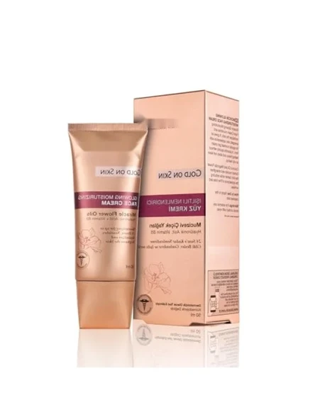 Işıltılı Nemlendirici Yüz Kremi - 50 ml, Hyalüronik Asit ve Çiçek Yağları ile ürün görseli 1