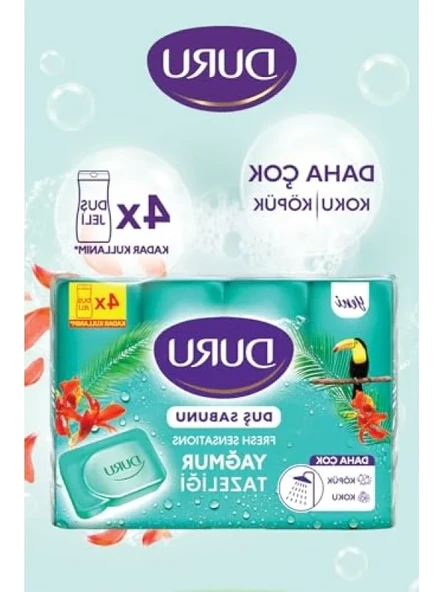 Yağmur Ormanı Esanslı Sabun, 150 Gram x 4 - Resim 3