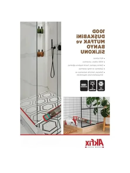 100D Şeffaf Duş Kabini Mutfak ve Banyo Silikonu - Resim 2