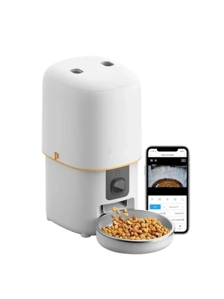 Akıllı Otomatik Kedi Mama Kabı 1080P HD Kamera ile ürün görseli 1