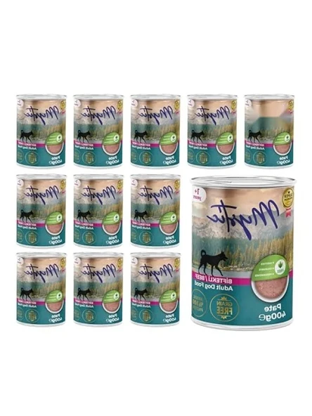 Yetişkin Köpekler İçin Biftekli Pate - 400 Gr x 12 Adet ürün görseli 1