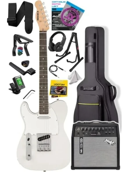 Tele Kasa Elektro Gitar Seti - 2 Single-Coil ve 50W Amfi ürün görseli 1