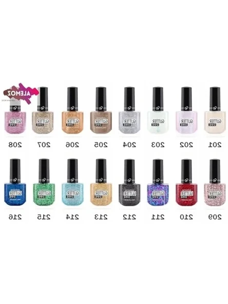 Uzun Ömürlü Glitter Shine Oje, No: 202 - Resim 3