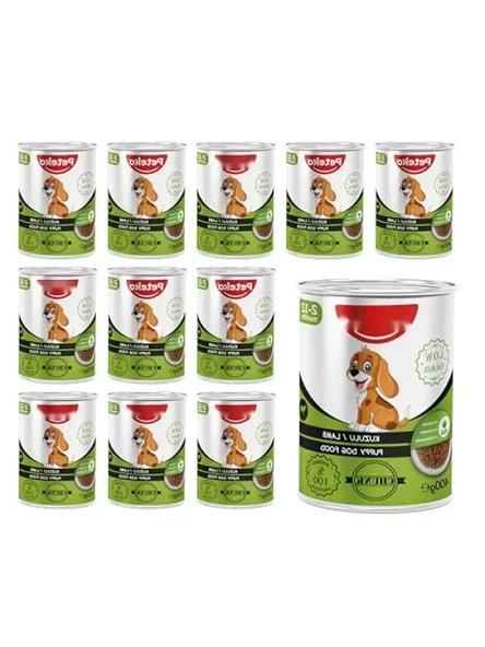 Yavru Köpekler İçin Jöleli Konserve Mama - 400 Gr x 12 Adet ürün görseli 1