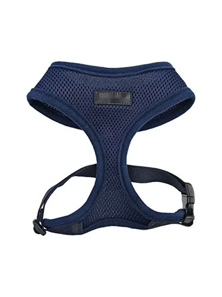 Yumuşak Polyester Köpek Tasma - Ayarlanabilir Göğüs Kayışı - Lacivert - XS ürün görseli 1