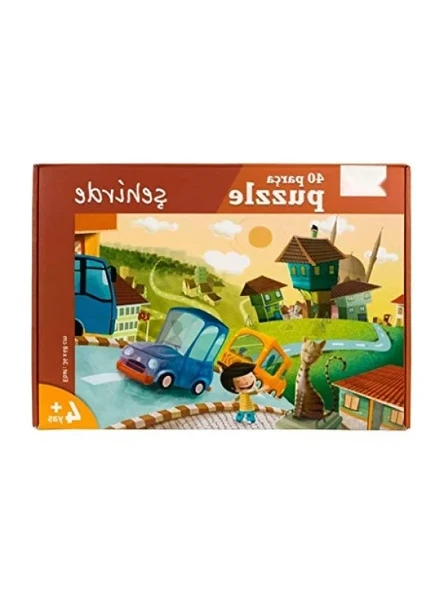 40 Parça Şehir Temalı Puzzle Seti ürün görseli 1