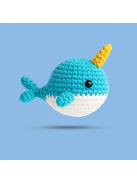 Balina Tasarımlı Amigurumi Örgü Kiti ürün görseli 1