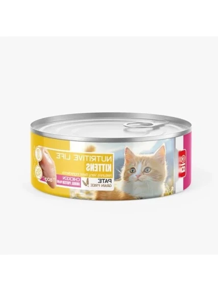 Yavru Kediler için Tavuklu Konserve Yaş Kedi Maması (24 x 80 gr) ürün görseli 1