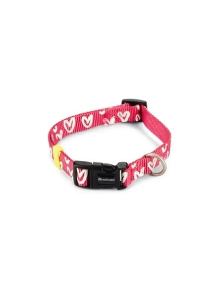 Pembe Renkli Köpek Tasması, 35-50 cm, 20 mm ürün görseli 1