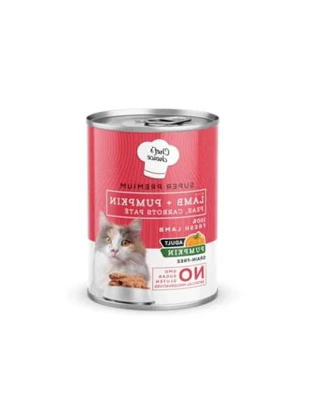 Kuzu Etli ve Balkabağı Ezmeli Yetişkin Kedi Yaş Maması, 400 g x 12 Adet ürün görseli 1