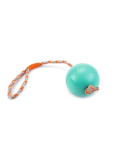 İpli Dolu Kauçuk Köpek Oyuncağı - Turkuaz, 30 cm ürün görseli 1