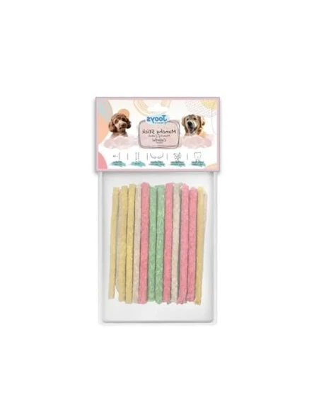 Renkli Munchy Çubuk - 12 cm 50'li Paket ürün görseli 1