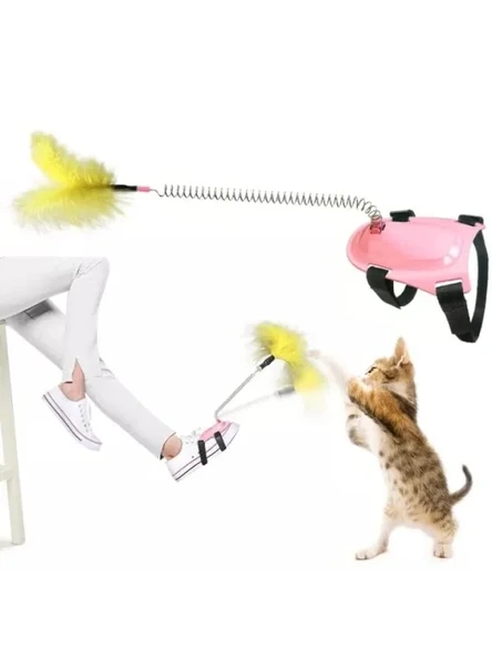 Yaylı Kedi Ayak Oyunu Oltası, 1 Adet ürün görseli 1